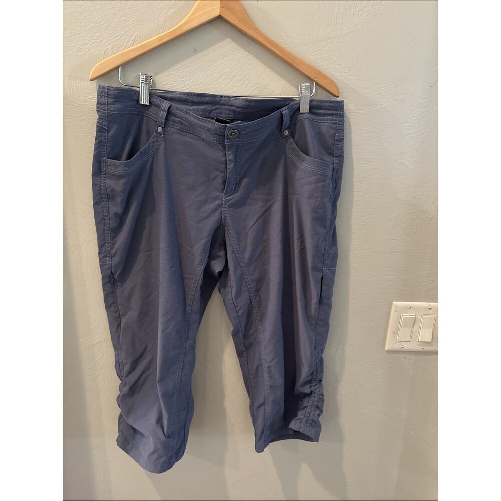 Kuhl Trekr Kapri Capri Pant Women’s 14 Gray Hiking Outdoors Casual Crop Gorpcore